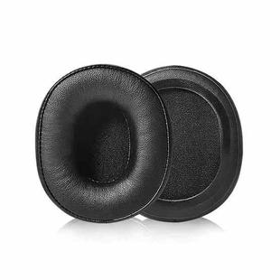 2pcs Sponge Earmuffs Replacement Earpads For Audio Technica ATH-M60X, Model:Black Lambskin