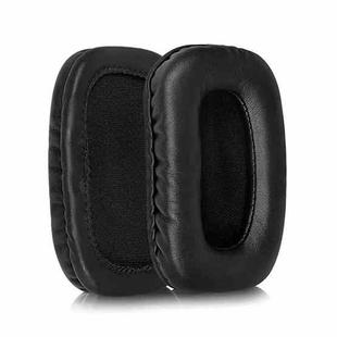 2pcs Protein Leather Replacement Earpads For Audio Technica ATH-SQ5 / SQ505(Black)