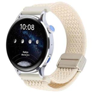 18mm Magnetic Buckle Breathable Knitted Nylon Watch Band(Starlight)