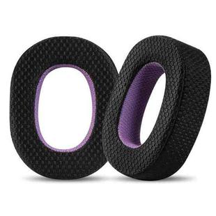 2pcs Mesh Cloth Replacement Earpads For B&W Px7 S2 / Px8(Black Purple)