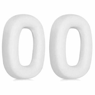 2pcs Sponge Earmuffs Replacement Earpads For B&W Px7 S2 / Px8, Model:White Protein Leather