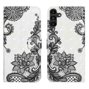 For Samsung Galaxy A17 5G Oil Embossed 3D Drawing Leather Phone Case(Lace Flower)