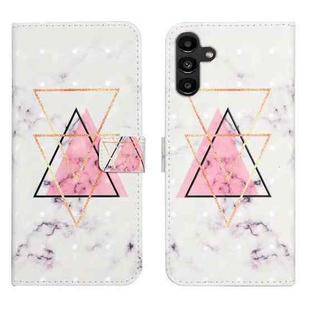 For Samsung Galaxy A17 5G Oil Embossed 3D Drawing Leather Phone Case(Triangular Marble)