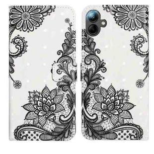 For Samsung Galaxy A07 5G Oil Embossed 3D Drawing Leather Phone Case(Lace Flower)