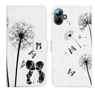 For Samsung Galaxy A07 5G Oil Embossed 3D Drawing Leather Phone Case(Couple Dandelion)