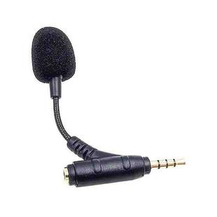 3.5mm Elbow Dual Ports Microphone for Mobile Live Broadcast, Length:80mm