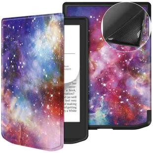 For PocketBook 619 Verse Lite / Pro PB634 Painted Voltage Custer Texture TPU Leather Smart Tablet Case(Milky Way)
