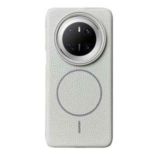 For Huawei Mate 70 Thin Circle MagSafe Litchi Grain TPU Phone Case(Titanium Gray)