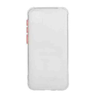 For Huawei Y5p Color Button Translucent Frosted TPU Four-corner Airbag Shockproof Case(White)