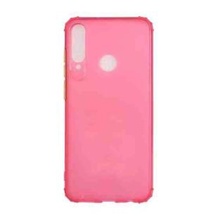 For Huawei Y6p Color Button Translucent Frosted TPU Four-corner Airbag Shockproof Case(Red)