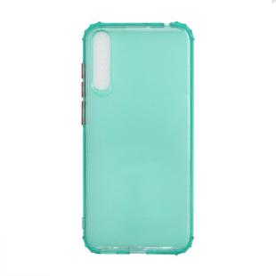 For Huawei Honor 20 Lite Color Button Translucent Frosted TPU Four-corner Airbag Shockproof Case(Green)