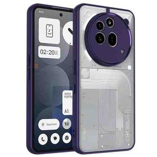 For Nothing Phone 3a Pro Matte PC Skin-feel Shockproof Phone Case(Purple)