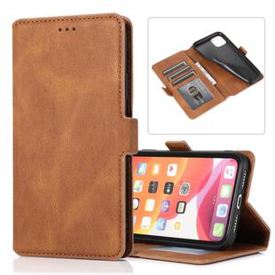 For iPhone 11 Retro Magnetic Closing Clasp Horizontal Flip Leather Case with Holder & Card Slots & Photo Frame & Wallet(Brown)