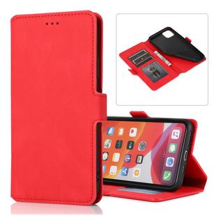 For iPhone 11 Pro Retro Magnetic Closing Clasp Horizontal Flip Leather Case with Holder & Card Slots & Photo Frame & Wallet(Red)