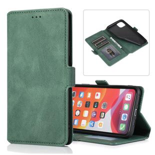 For iPhone 11 Pro Max Retro Magnetic Closing Clasp Horizontal Flip Leather Case with Holder & Card Slots & Photo Frame & Wallet(Green)
