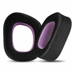 1 Pair Mesh Replacement Earpads For Corsair HS80 Max / HS80 USB Wired / HS80 RGB(Black Purple)