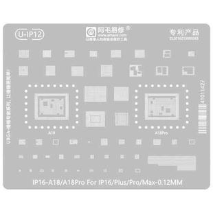 AMAOE 0.12mm Reballing Stencil For iPhone 16 Series