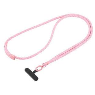 Universal Colorful Buckle Adjustable Mobile Phone Anti-lost Crossbody Lanyard(Pink White)