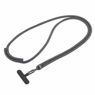 Universal Colorful Buckle Adjustable Mobile Phone Anti-lost Crossbody Lanyard(Black Grey)