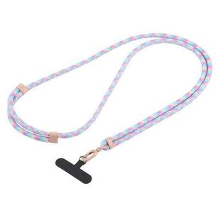 Universal Colorful Buckle Adjustable Mobile Phone Anti-lost Crossbody Lanyard(Blue Purple Pink)
