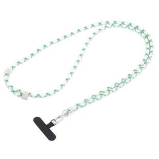 Universal Colorful Buckle Adjustable Mobile Phone Anti-lost Crossbody Lanyard(Green White)