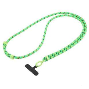 Universal Colorful Buckle Adjustable Mobile Phone Anti-lost Crossbody Lanyard(Green Black Yellow X Pattern)