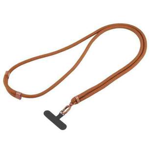 Universal Colorful Buckle Adjustable Mobile Phone Anti-lost Crossbody Lanyard(Dark Brown)