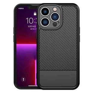 For iPhone 13 Pro Carbon Fiber Series Fine Hole TPU Phone Case(Black)