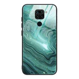 For Xiaomi Redmi Note 9 Marble Pattern Glass Protective Case(DL02)