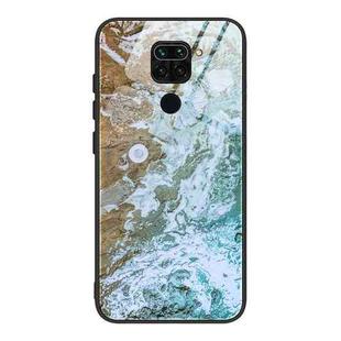 For Xiaomi Redmi Note 9 Marble Pattern Glass Protective Case(DL06)