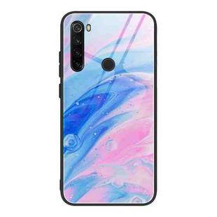 For Xiaomi Redmi Note 8T Marble Pattern Glass Protective Case(DL05)