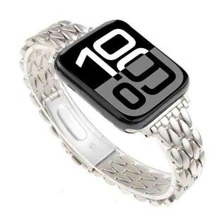 For Apple Watch 46mm / 49mm / 45mm / 44mm Water Drop Zinc Alloy Watch Band(Starlight)