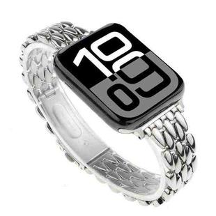 For Apple Watch 42mm / 41mm / 40mm / 38mm Water Drop Zinc Alloy Watch Band(Silver)