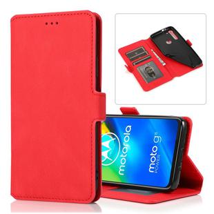 For Motorola Moto G8 Power Retro Magnetic Closing Clasp Horizontal Flip Leather Case with Holder & Card Slots & Photo Frame & Wallet(Red)
