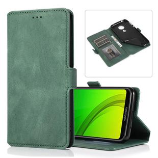 For Motorola Moto G7 Power(EU Version) Retro Magnetic Closing Clasp Horizontal Flip Leather Case with Holder & Card Slots & Photo Frame & Wallet(Green)