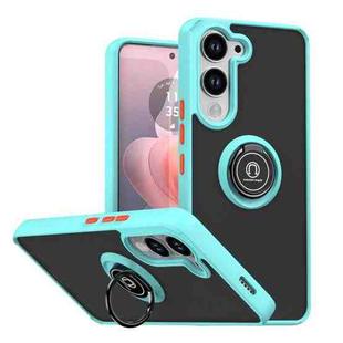 For vivo Y29s 5G Q Shadow 1 Series TPU + PC Phone Case with Ring(Sky Blue)