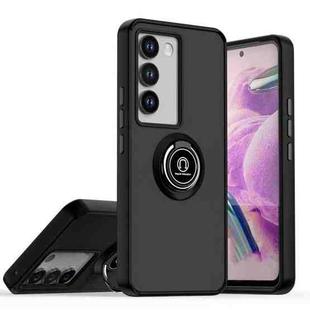 For vivo V30 Lite 5G Q Shadow 1 Series TPU + PC Phone Case with Ring(Red)