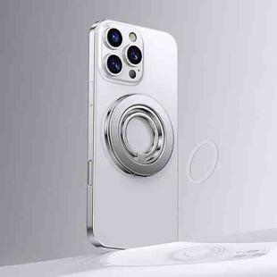 Multifunctional 360 Degree Rotating Magnetic Ring Phone Holder(Silver)