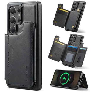 For Samsung Galaxy S25 Ultra 5G DG.MING MAGKING-K3 Series MagSafe RFID Card Bag Detachable Phone Case(Black)