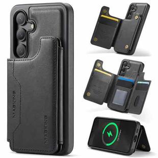 For Samsung Galaxy S24 5G DG.MING MAGKING-K3 Series MagSafe RFID Card Bag Detachable Phone Case(Black)