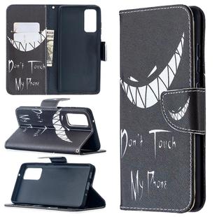 For Samsung Galaxy S20 FE 5G / S20 Lite Colored Drawing Pattern Horizontal Flip Leather Case with Holder & Card Slots & Wallet(Smirk)