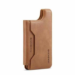 DG.MING MAGKING-K3 Series MagSafe RFID Card Bag(Brown)