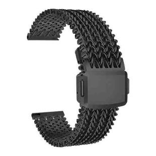 22mm Mesh Magnetic Stainless Steel Watch Band(Black)