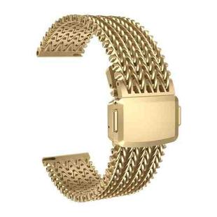 22mm Mesh Magnetic Stainless Steel Watch Band(Gold)