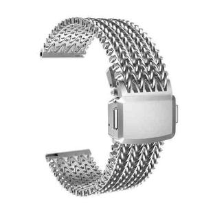 22mm Mesh Magnetic Stainless Steel Watch Band(Silver)