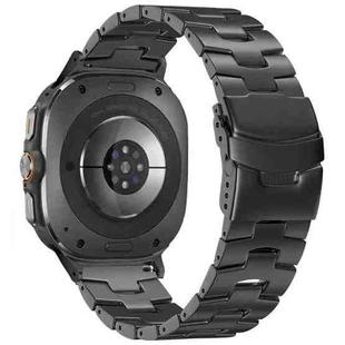 For Samsung Galaxy Watch Ultra 47mm Safety Buckle Titanium Alloy Watch Band(Grey)