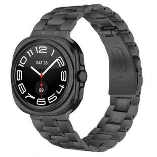 For Samsung Galaxy Watch8 / Watch8 Classic Five Beads Stainless Steel Metal Watch Band(Black)