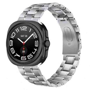 For Samsung Galaxy Watch8 / Watch8 Classic Five Beads Stainless Steel Metal Watch Band(Silver)