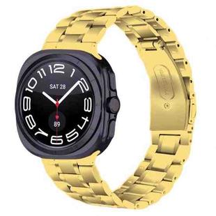 For Samsung Galaxy Watch8 / Watch8 Classic Five Beads Stainless Steel Metal Watch Band(Gold)