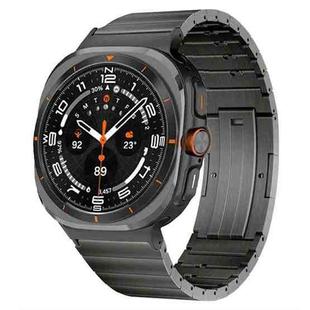 For Samsung Galaxy Watch Ultra 47mm One Bead Side Slide Quick Release Buckle Titanium Alloy Watch Band(Grey)